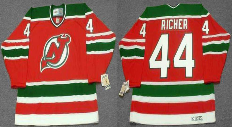 2019 Men New Jersey Devils #44 Richer red CCM NHL jerseys